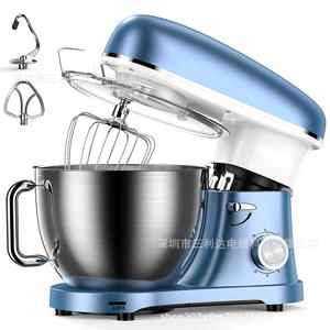 Robot pâtissier Sanlida 1500W à tête inclinable, multifonction, pour pétrir la pâte, électrique, bleu, rouge, noir - Product Image 4