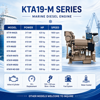 Mesin Diesel Kelautan CCEC K19-M600 447kW 600HP 1800RPM 19L 6 Silinder Turbocharged Aftercooled untuk Kapal Nelayan, Kapal Tunda, dan Kapal Kargo