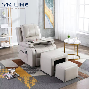 Sillón Reclinable de Cuero de Alta Calidad para Sala de Estar, Moderno y Lujoso, Sofá Reclinable Eléctrico - Product Image 1