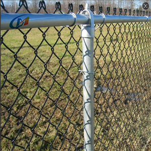 Clôture en treillis métallique galvanisé vert recouvert de <span class=keywords><strong>PVC</strong></span> de 8 pieds, clôture de jardin en fil cyclonique - Product Image 5