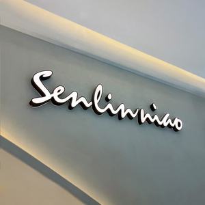Logo lumineux 3d <span class=keywords><strong>led</strong></span>, signe de lettre de canal, conception de logo personnalisé, grands chiffres, magasin de bâtiment, panneau de centre commercial avant pour supermarché - Product Image 2