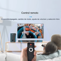 Système Home Cinéma Barre de Son TV avec Caisson de Basses Audio Effet Sonore Enceinte Compatible Son Immersif Basses Profondes Audio Domestique Sans Fil