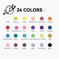Marqueurs de peinture acrylique à double pointe TRANSON 24 couleurs, pointes biseautées et pinceaux pour peindre sur toile, pierres, bois, cuir et céramique