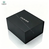 Boîte cadeau de luxe autoportante, recyclable et respectueuse de l'environnement, pour chapeaux, en carton pliable personnalisé avec finition mate et estampage