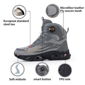 GUYISA カスタマイズ可能な軽量インテリジェントバックル工場卸売耐衝撃・耐穿刺安全靴 - Product Image 2