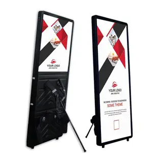 Aluminium Frame LED Backpack Billboard Popular Advertising Light Boxes Display Screen Walking Billboard