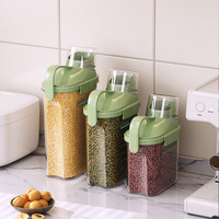 Nouveau design pot à grains de cuisine anti-insectes boîte de conservation transparente étanche à l'humidité distributeur de seau à riz boîte de stockage des aliments