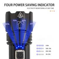 Wason nuevo resistente a prueba de golpes aleación de aluminio telescópico enfocable XHP70 TYPE-C recargable 2000 lúmenes potente linterna Led