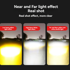 Xe máy <span class=keywords><strong>LED</strong></span> ánh sáng mạnh siêu sáng lát đường ánh sáng với ống kính phụ trợ ánh sáng, xe điện Đèn pha bên ngoài - Product Image 6