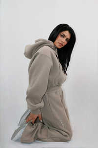 Tuta in pile reversibile da donna estiva personalizzata di alta qualità con set taglie forti asciugatura rapida e mezza cerniera - Product Image 4