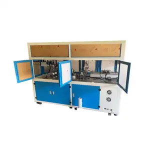 Automatic meter measuring wire coiling cable cutting winding binding tying machine