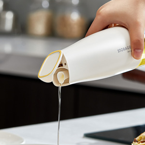 Pot de rangement en verre pour huile, distributeur de 500 ml à ouverture automatique, pour bouteille de condiment de cuisine, récipient pour sauce soja et vinaigre - Product Image 2