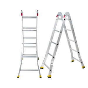 Prenez peu <span class=keywords><strong>de</strong></span> place Échelle géante en aluminium pliable 4*3 4*4 4*5 4*6 marches - Product Image 4