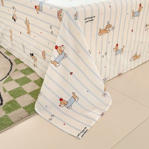 Cartoon Dog Print Duvet Cover Set 3 Pieces Reactive Printing Four Seasons Bedding Warm Soft Fabric - Product Image 1