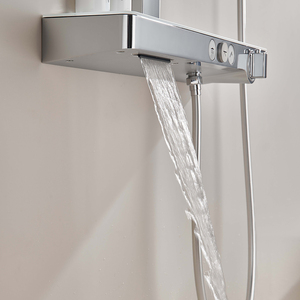 Ensemble de douche intelligent en laiton pour salle de bain et toilettes, avec affichage numérique de la température constante, fonction de surpression et jets froids/chauds - Product Image 3