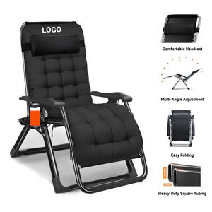 Chaise de bureau pliante multifonctionnelle moderne, lit, position allongée, assise pour salon ou chambre à coucher, meubles de maison, matériau métallique - Product Image 1