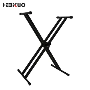 HEBIKUO Q-2X 54/61key müzik klavye standı ayarlanabilir çift klavye standı