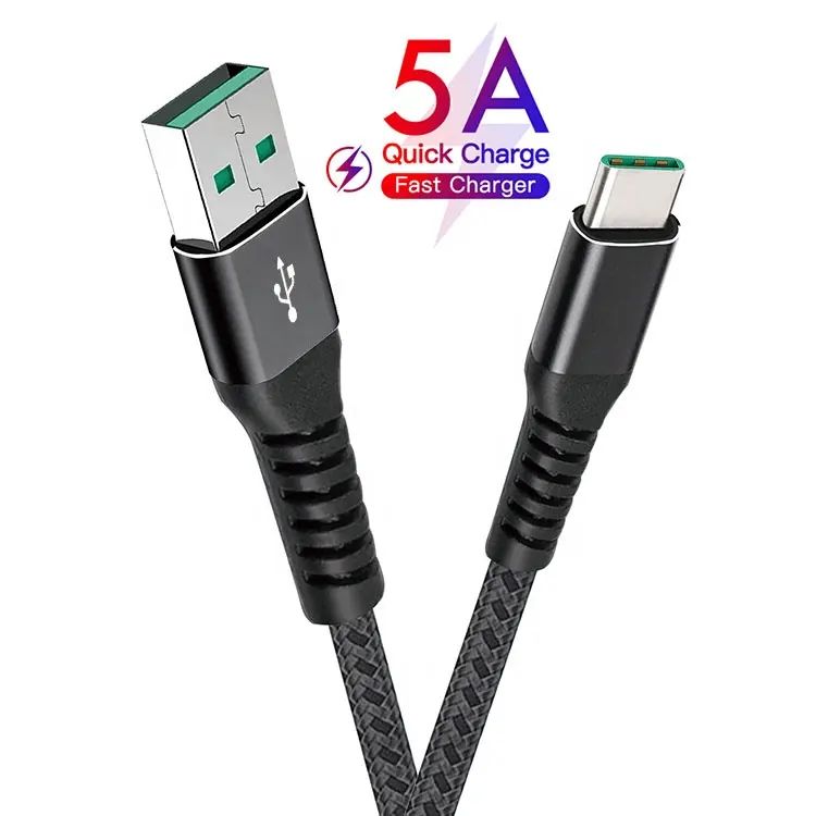 Universal voll kompatibel für VOOC 6A Daten Cabo Typ C Super PD USB-C für Samsung für Huawei 5A Schnell ladekabel