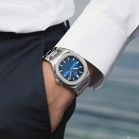 Vente en Gros Authentique de Luxe Montre Mécanique Casio pour Hommes Boîtier Carré en Acier Inoxydable Mouvement Seiko Lumineux