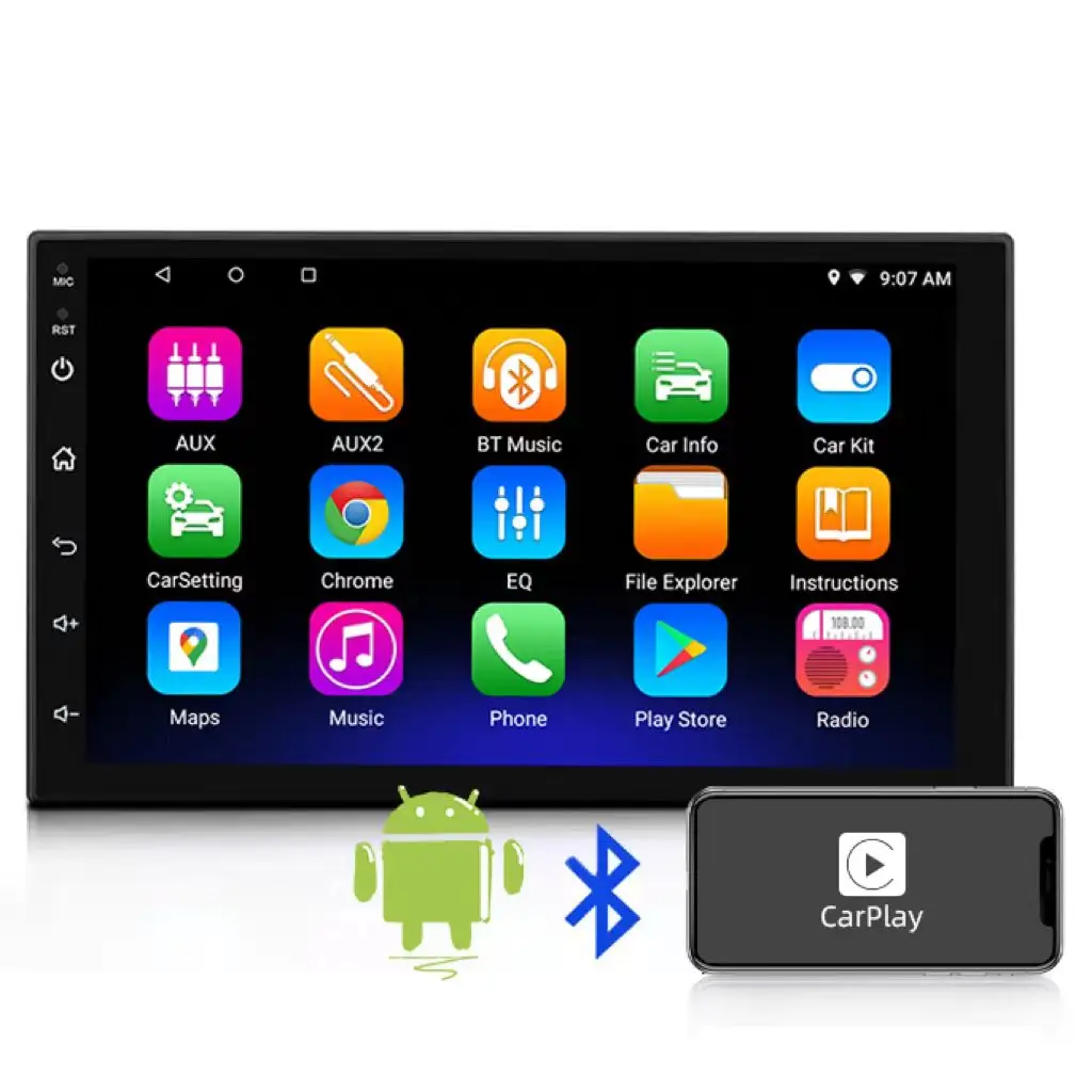 Tiên phong đài phát thanh phổ 7 9 10 inch Android 10.0 Car GPS navigation DVD đa phương tiện Player đài phát thanh Video Stereo hệ thống