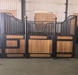 Peralatan kuda berkuda gudang kuda eksternal Stan kuda kayu