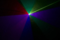 Projecteur laser d'animation RVB professionnel 1-3W pleine couleur DMX512 ILDA avec contrôle par carte SD et application pour éclairage de scène DJ, discothèque et spectacle