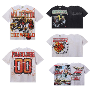 Fast Shipping Print on Demand Custom Logo T-Shirt Men Design 100% Cotton Tshirt Designer Shirt Oversized Y2K Graphic T Shirt - Product Image 1