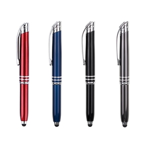 Özel Logo ile 3 in 1 ekran dokunmatik <span class=keywords><strong>LED</strong></span> el feneri Metal tükenmez kalemler promosyon tükenmez kalem - Product Image 1