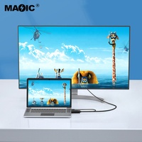 Kabel HDMI Male ke DP Displayport Male Baru 1.8M, Layar HD 4K 60Hz 2180P, Kabel Audio & Video dengan Catu Daya USB