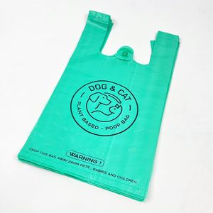 Printed Custom Disposable Compostable Biodegradable Thick Leak Proof Garbage <b>Rolls</b> Corn Starch Pe Dog Poop <b>Bag</b> with Handle - Product Image 1