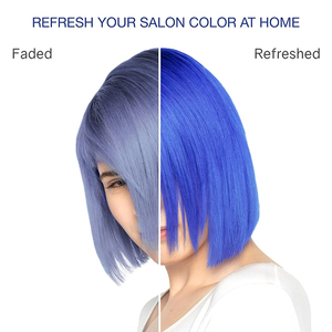 Shampoo colorant <span class=keywords><strong>bleu</strong></span> Haardy - Coloration capillaire semi-permanente, shampooing colorant pour cheveux bouclés, secs et normaux, 8 nuances - Product Image 2