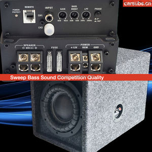 Boîtier Porté Haut-Parleur de <span class=keywords><strong>Caisson</strong></span> de Basses <span class=keywords><strong>Passif</strong></span> de <span class=keywords><strong>Voiture</strong></span> de 8 Pouces avec Amplificateur de <span class=keywords><strong>Voiture</strong></span> MonoBlock RMS 600W 2 Ohm Classe D - Product Image 3