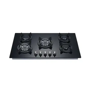 주방 가전 가스 밥솥에 대한 뜨거운 판매 가격 스마트 cooktop 가스 호브 유리 5 버너 가스 호브