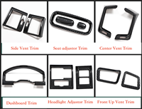 MRD Adapté à Toyota Land Cruiser LC200 2008-2021 Aspect carbone Pièces de décoration intérieure automobile