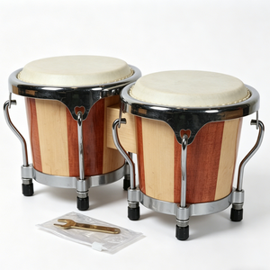 Bongos de Percusión Manuales Económicos con Parches de Piel de Oveja, Opciones Coloridas, Personalización OEM - Marca YH D036-1 - Product Image 2
