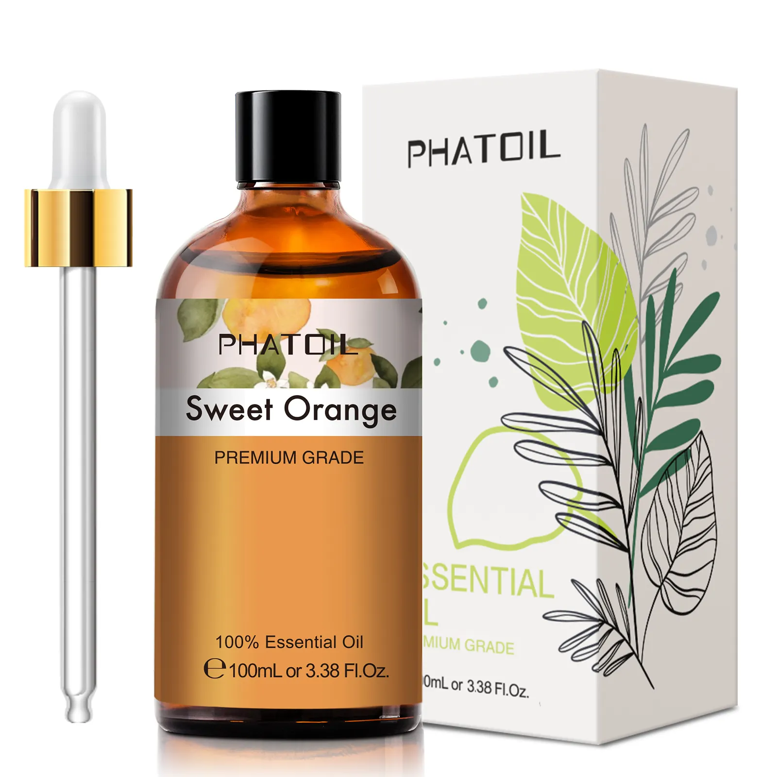 100ML Sweet Orange Essential Oil 100% Pure Natural Plant Essential Oil For Aroma Diffusers