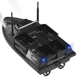 Flytec V803 GPS 500M quatre trémies double capacité de charge 3kg 200 Points de pêche système d'éclairage multifonctionnel RC <span class=keywords><strong>carpe</strong></span> appât bateau - Product Image 5