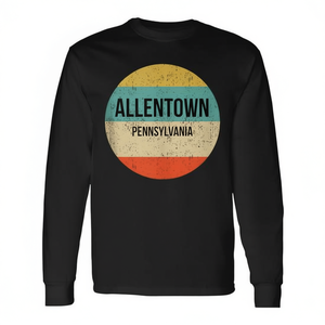 T-shirt a maniche lunghe Allentown Pennsylvania, design vintage, abbigliamento City Pride - Product Image 2