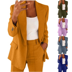 Conjunto de Traje para <span class=keywords><strong>Mujer</strong></span>, Primavera-Verano 2026, Estilo Europeo y Americano, Chaqueta Elegante con Solapa y Corte Entallado para Oficina - Product Image 1