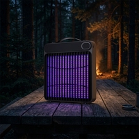 Lampe anti-moustiques électrique murale alimentée par USB, lumière ultraviolette, tuerie automatique des insectes, couverture de 20 à 50 m pour la maison