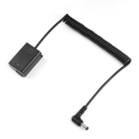 Kit d'alimentation professionnel JZR avec prise DC NP-FW50, câble spiralé + adaptateur pour caméras de cinéma, sans nœuds, 8,4 V externe