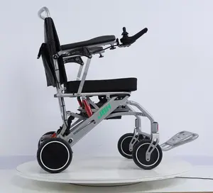 Satılık JBH fabrika kaynağı engelli açık alüminyum katlanabilir elektrikli tekerlekli sandalye