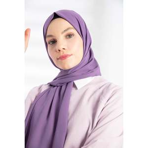 Lavender Crepe <b>Shawl</b> Luxury <b>Ethnic</b> Jersey Fabric Glitter Printing Pattern for Spring Summer Winter Lady's Arab Hijab - Product Image 4