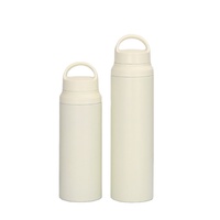 Bouteille isotherme à double couche en acier inoxydable, ml, contenant isolé sous vide, thermos, poignée, thermos, gourde pour l'extérieur, avec partition de thé