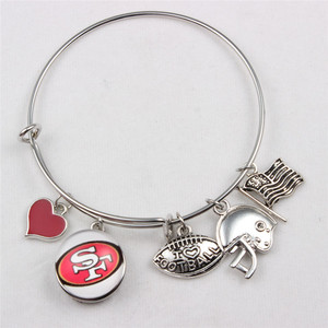 Pulsera Ajustable de Kevlar con Diseño de 32 Equipos Americanos para Hombre y <span class=keywords><strong>Mujer</strong></span> con Piedra Natural y Diseño ALEX ANI - Product Image 5