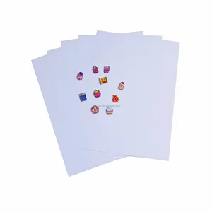 Özel temizle PVC Shrink levha 0.2mm ince sihirli plastik etiket için yazdırılabilir şeffaf Shrink kağıt/takı/imi