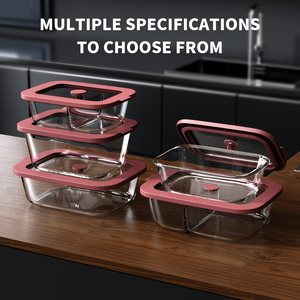Juegos de Recipientes de Vidrio con Tapas de Silicona, Aptos para Microondas, Herméticos, para Almacenamiento de Alimentos, Venta al por Mayor y Pedidos Personalizados, Directo de Fábrica - Product Image 6