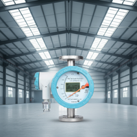 Rotameter Digital Pipa Baja Tahan Karat QT LZ Akurasi Tinggi untuk Pengukur Aliran Gas/Cairan/Minyak dengan Performa Stabil