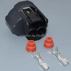Farol fêmea prova d' água h8 h11, plugue automático de 2 pinos way e conector de lâmpada para toyota mazda DJ70255FA-3-21