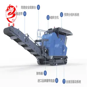 Hybrid electric energy device dual power intelligent transfer switch mobile jaw crusher